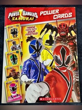 Power Rangers Samurai - Power Cards Book Complete w/ Cards - Scholastic